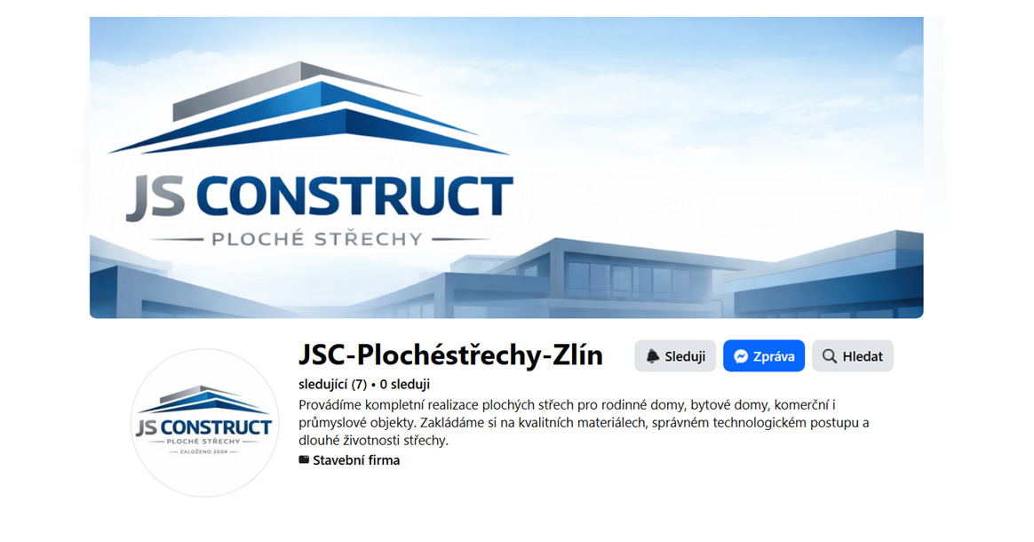 Sledujte naše realizace v reálném čase: JS-construct je nově na Facebooku!