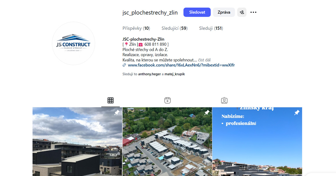 Inspirace pro vaši střechu: Najdete nás i na Instagramu!
