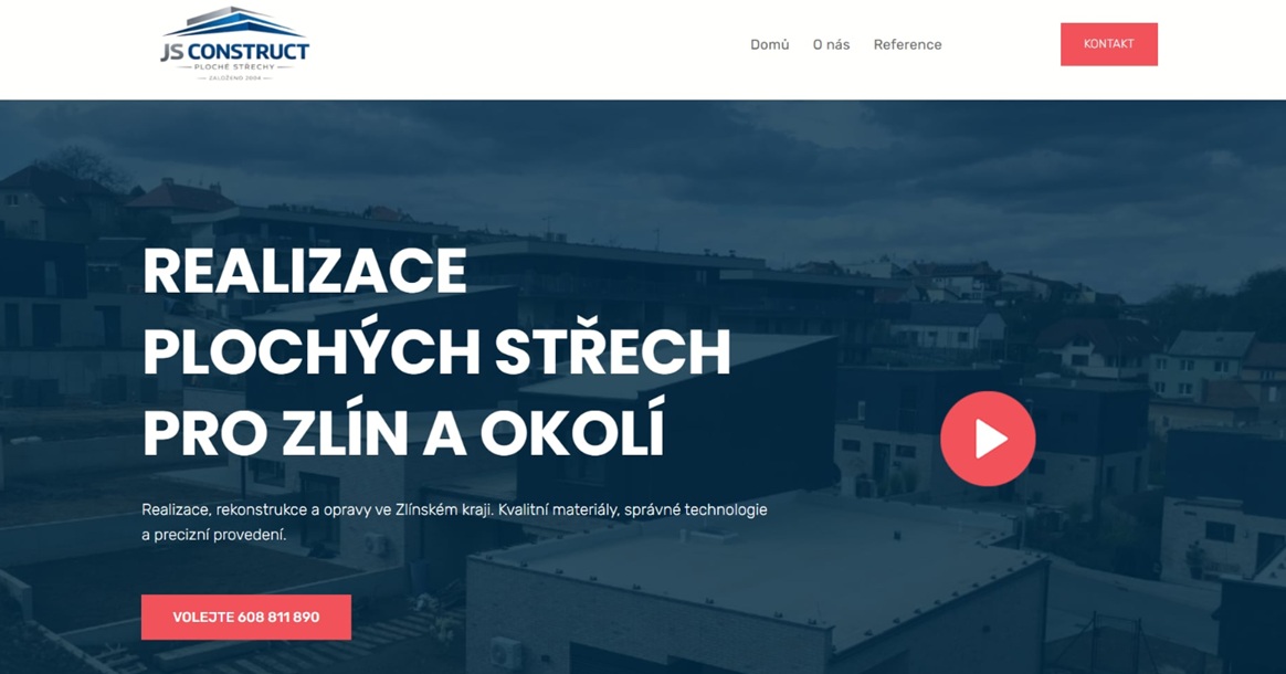 Web spuštěn v testovacím režimu